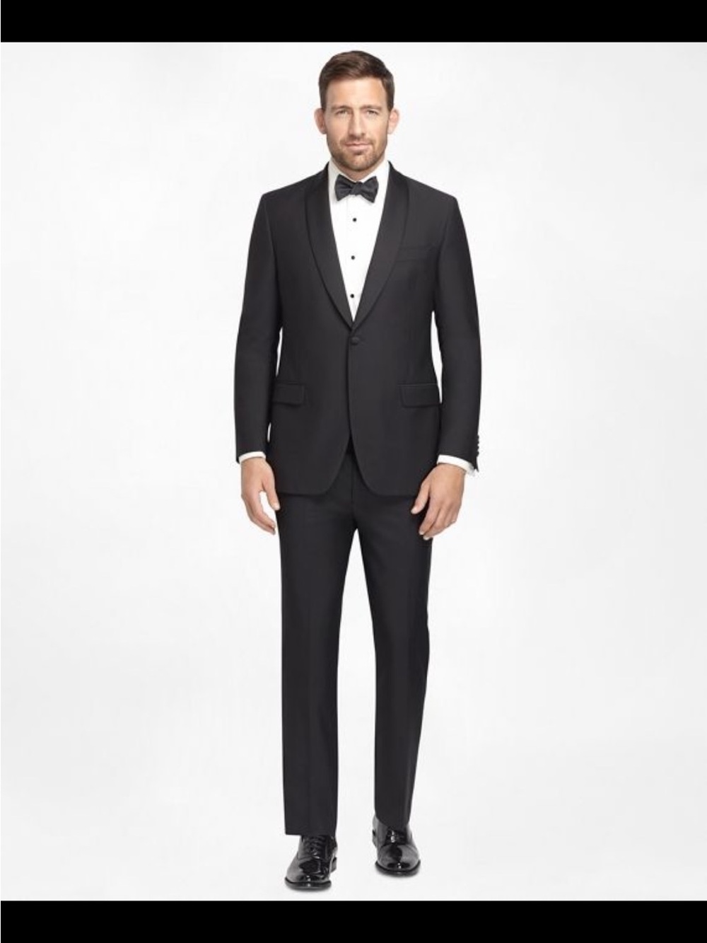 Never worn Yves Saint Laurent Black Single-Button Tuxedo with Bow Tie